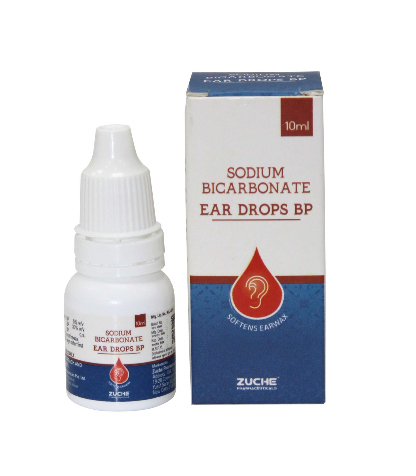 Pack of 20 Sodium bicarbonate ear drops (Always read the label before use).