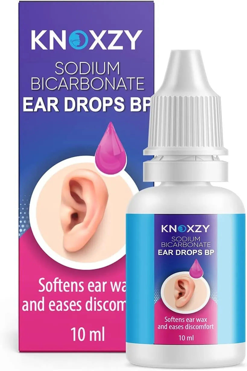 Pack of 10 Sodium bicarbonate ear drops (Always read the label before use).